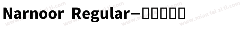 Narnoor Regular字体转换